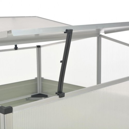 Drivhus 100 × 100 × 85 cm - galvaniseret stål, brun