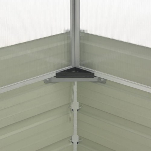 Drivhus 100 × 100 × 85 cm - galvaniseret stål, brun