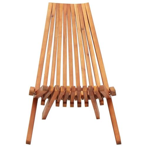 Foldbar loungestol massivt akacietræ