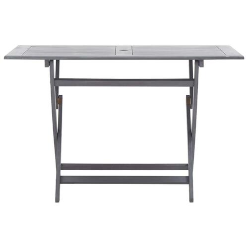 Foldbart havebord 120 x 70 x 75 cm massivt akacietræ