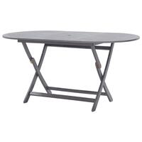 Foldbart havebord 160 x 85 x 75 cm massivt akacietræ
