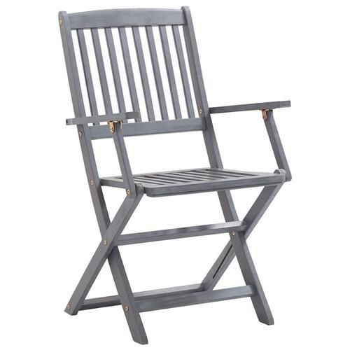 Foldbare havestole 2 stk. massivt akacietræ