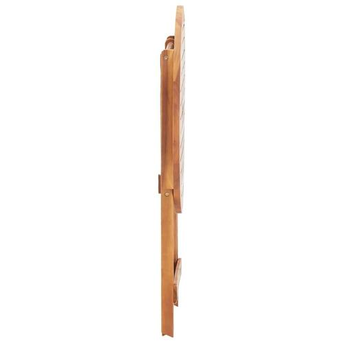 Foldbart havebord 60 x 75 cm massivt akacietræ