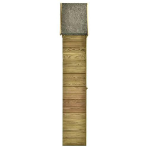 Redskabsskur imprægneret fyrretræ 77 x 37 x 178 cm