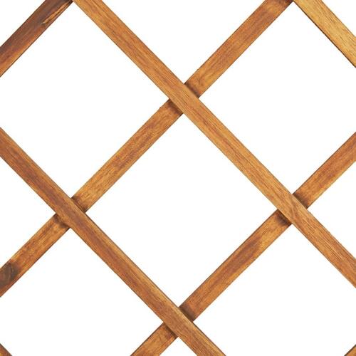 Forhøjet plantekasse med espalier 80x38x150 cm massivt akacietræ