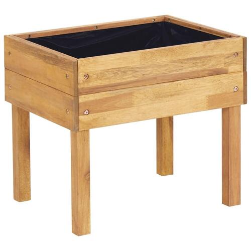 Forhøjet plantekasse 50 x 40 x 45 cm massivt akacietræ