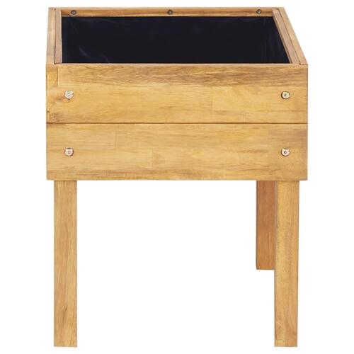 Forhøjet plantekasse 50 x 40 x 45 cm massivt akacietræ