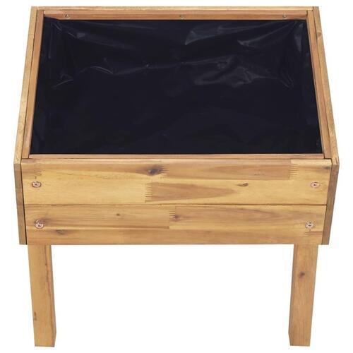 Forhøjet plantekasse 50 x 40 x 45 cm massivt akacietræ
