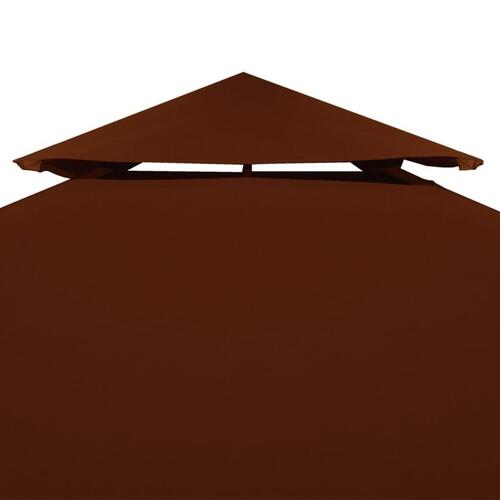 Pavillontag 2 lag 4x3 m 310 g/m² terrakotta