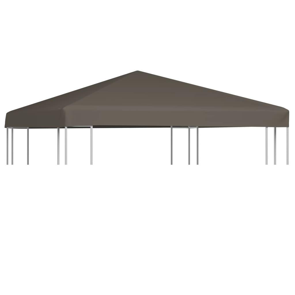 Pavillontopdække 310 g/m² 3 x 3 m gråbrun