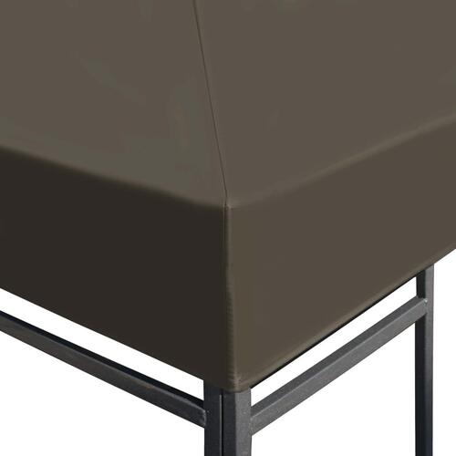 Pavillontopdække 310 g/m² 3 x 3 m gråbrun