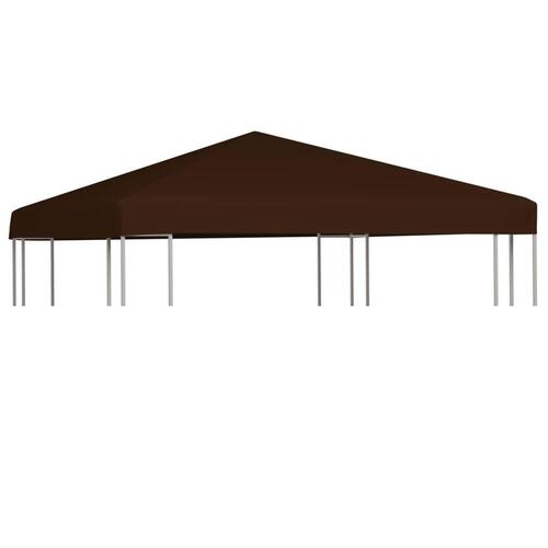 Pavillontopdække 310 g/m² 3 x 3 m brun
