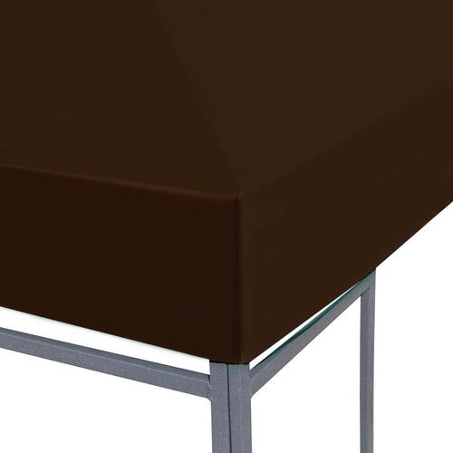 Pavillontopdække 310 g/m² 3 x 3 m brun