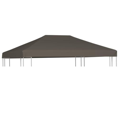 Pavillontopdække 310 g/m² 3 x 4 m gråbrun