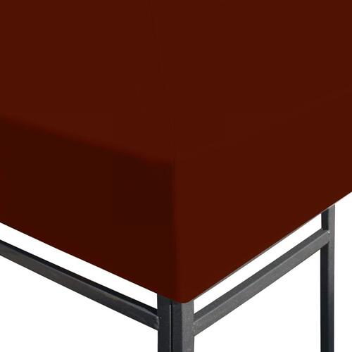 Pavillontopdække 310 g/m² 3 x 4 m terracotta