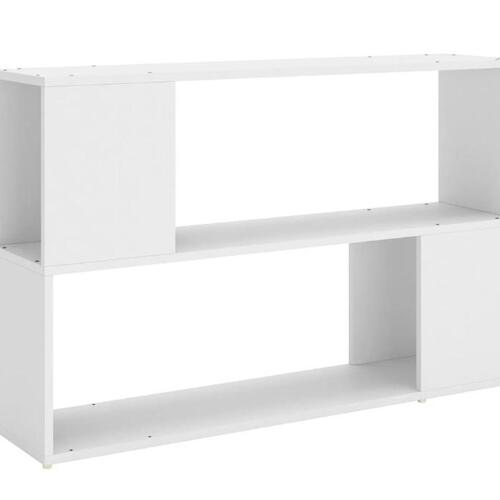 Bogreol 100x24x63 cm konstrueret træ hvid