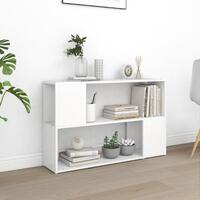 Bogreol 100x24x63 cm spånplade hvid