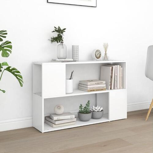 Bogreol 100x24x63 cm konstrueret træ hvid