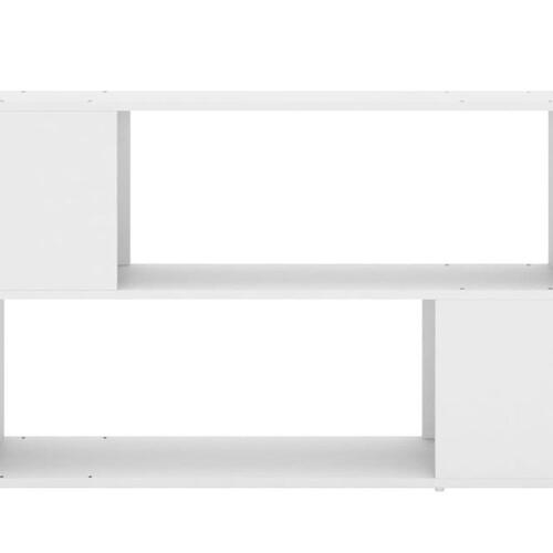 Bogreol 100x24x63 cm konstrueret træ hvid