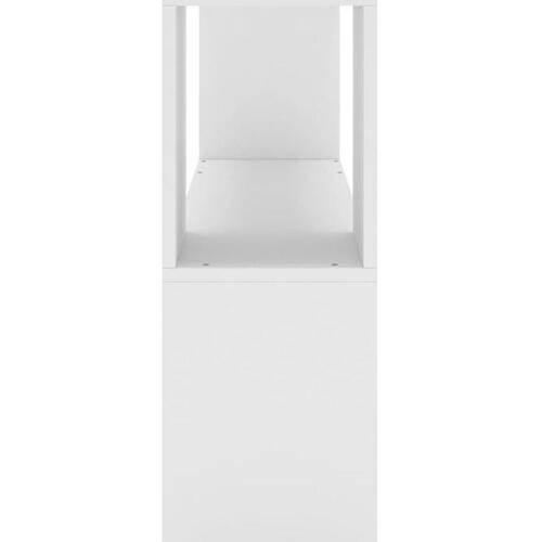 Bogreol 100x24x63 cm konstrueret træ hvid