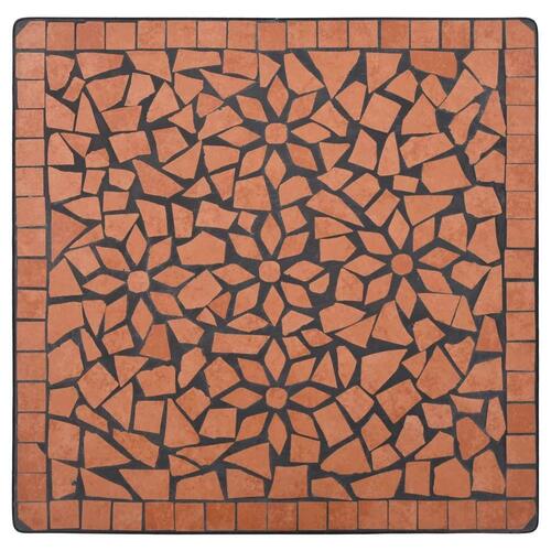 Bistrobord med mosaikdesign 60 cm keramisk teracotta