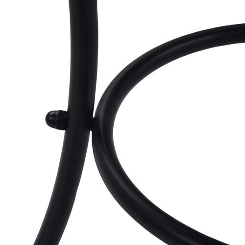 Bistrobord med mosaikdesign 60 cm keramisk sort og hvid