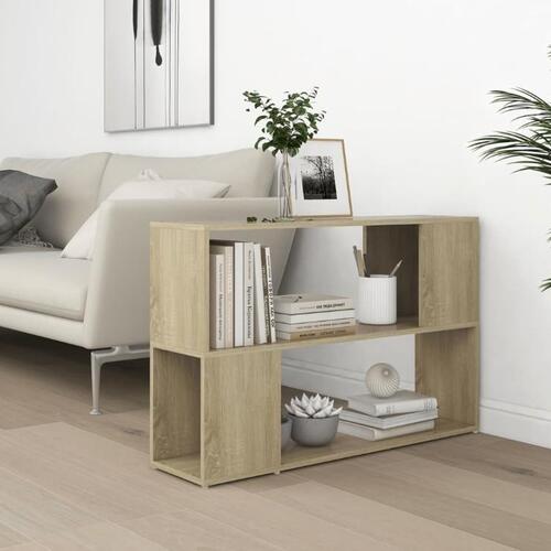 Bogreol 100x24x63 cm konstrueret træ sonoma-eg