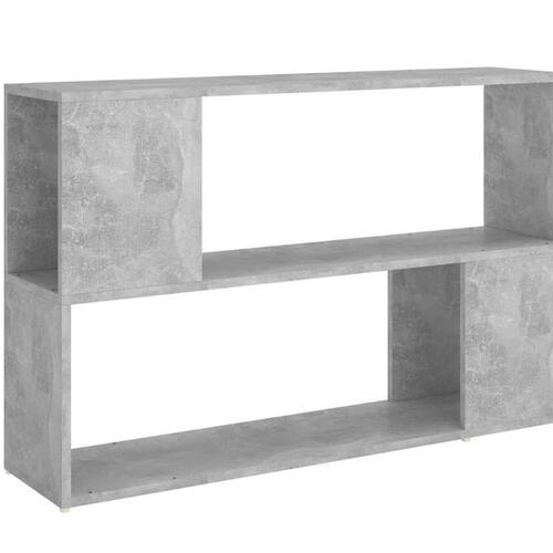 Bogreol 100x24x63 cm konstrueret træ betongrå