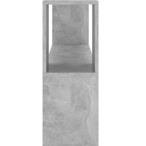 Bogreol 100x24x63 cm konstrueret træ betongrå