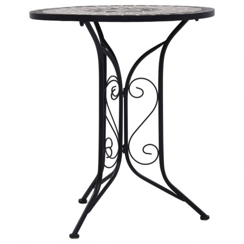 Bistrobord med mosaikdesign 60 cm - grå