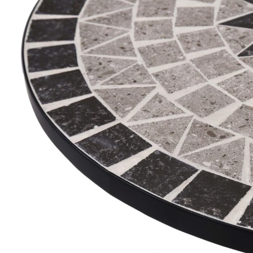 Bistrobord med mosaikdesign 60 cm - grå