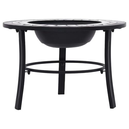 Bålfad mosaik 68 cm keramik sort og hvid