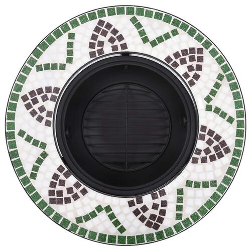 Bålfad mosaik 68 cm keramik grøn