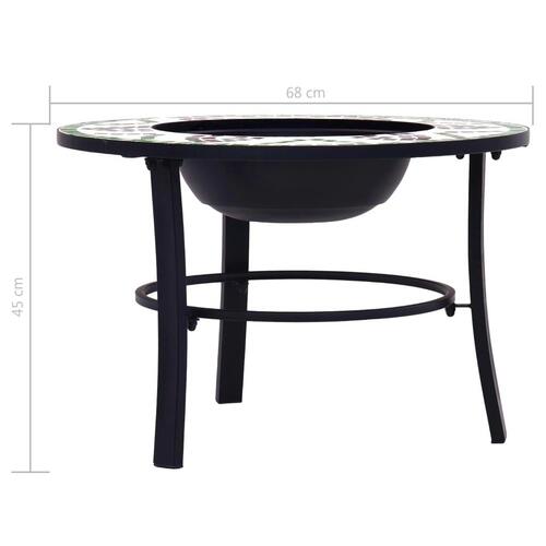 Bålfad mosaik 68 cm keramik grøn
