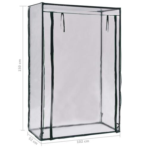 Drivhus 102 x 52 x 150 cm