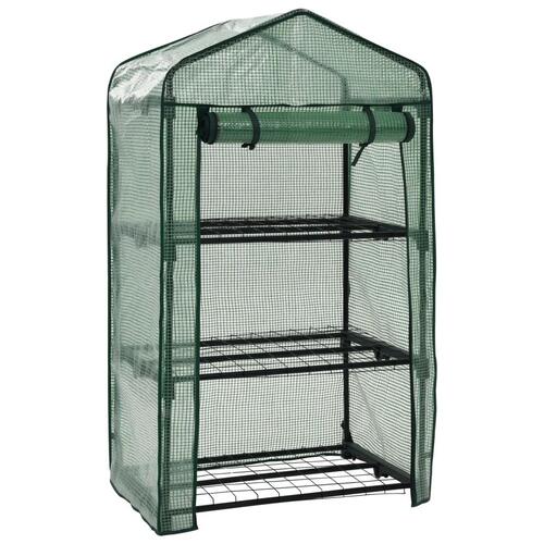 Minidrivhus i 3 niveauer 69 x 49 x 125 cm