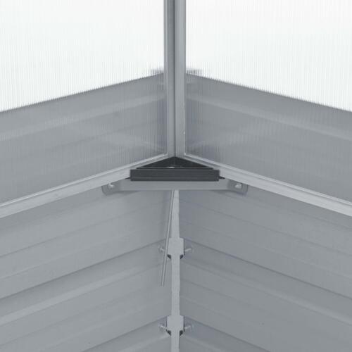 Drivhus 100 x 100 x 77 cm galvaniseret stål grøn