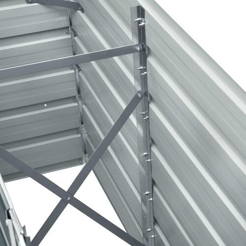 Forhøjet plantekasse 240x40x77 cm galvaniseret stål antracitgrå