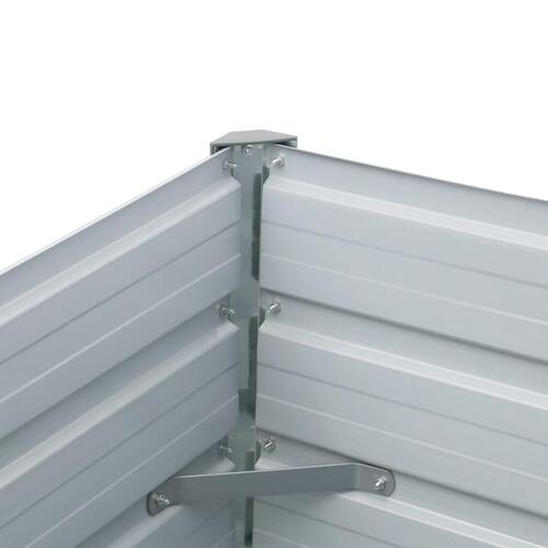 Forhøjet plantekasse 320x40x45 cm galvaniseret stål antracitgrå