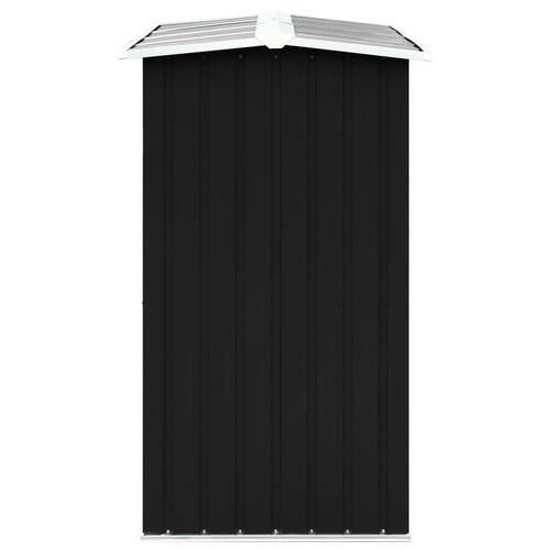 Brændeskur 172 x 91 x 154 cm galvaniseret stål antracitgrå
