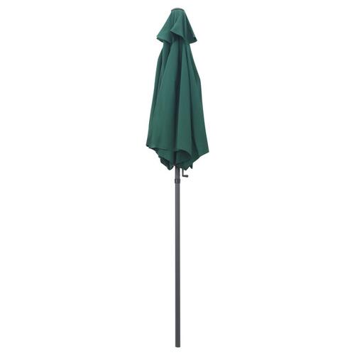 Parasol 200x224 cm aluminium grøn