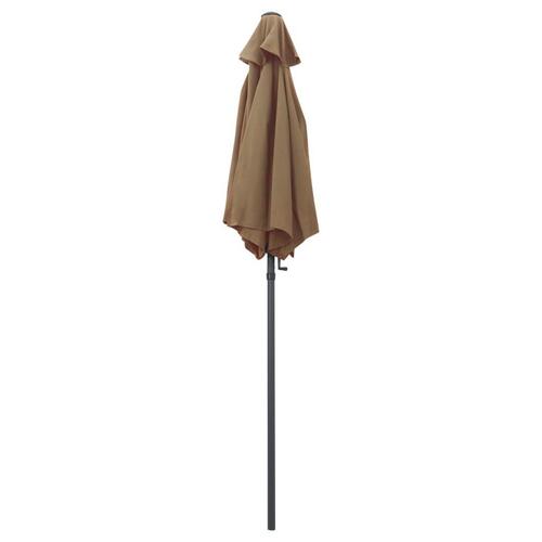Parasol 200x224 cm aluminium gråbrun