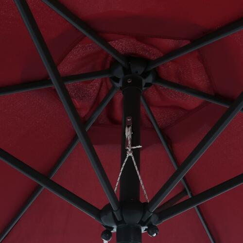 Parasol 200x224 cm aluminium bordeaux