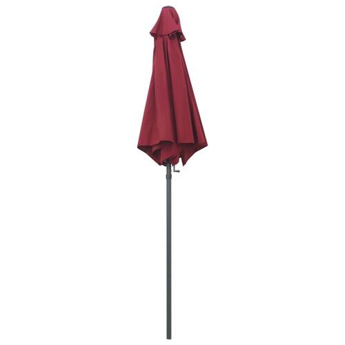 Parasol 200x224 cm aluminium bordeaux