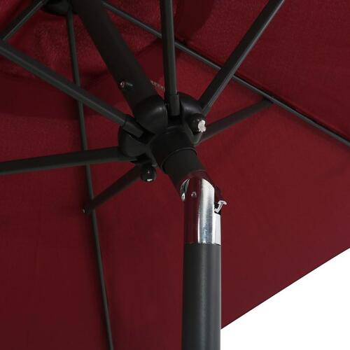 Parasol 200x224 cm aluminium bordeaux