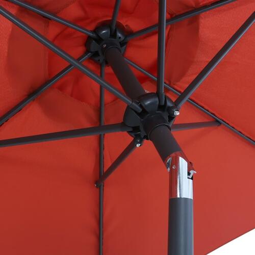 Parasol 200x224 cm aluminium terracotta