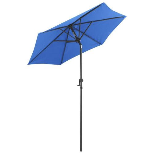 Parasol 200x224 cm aluminium blå