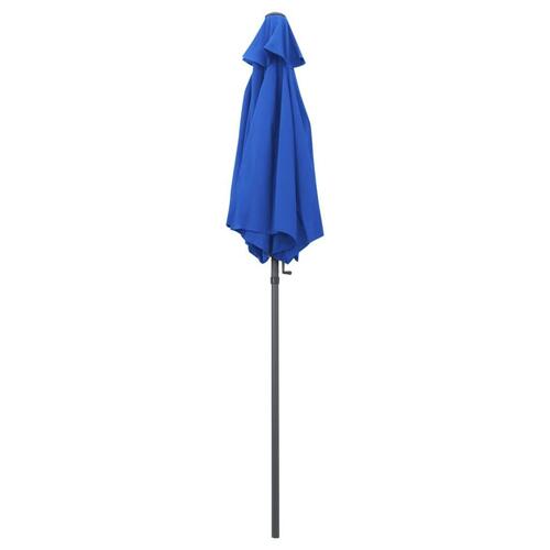 Parasol 200x224 cm aluminium blå