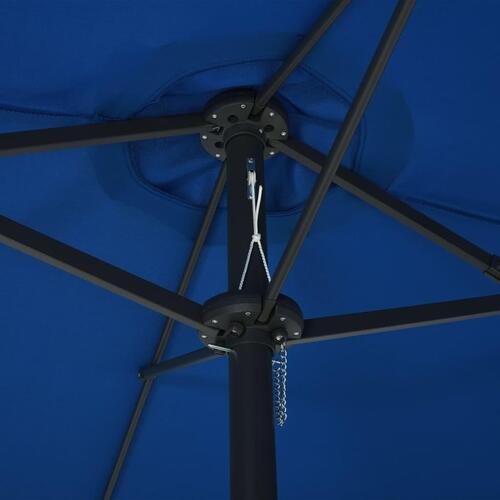 Udendørs parasol med aluminiumsstang 460 x 270 cm blå