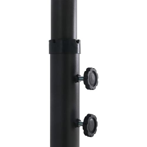 Udendørs parasol med aluminiumsstang 460 x 270 cm blå